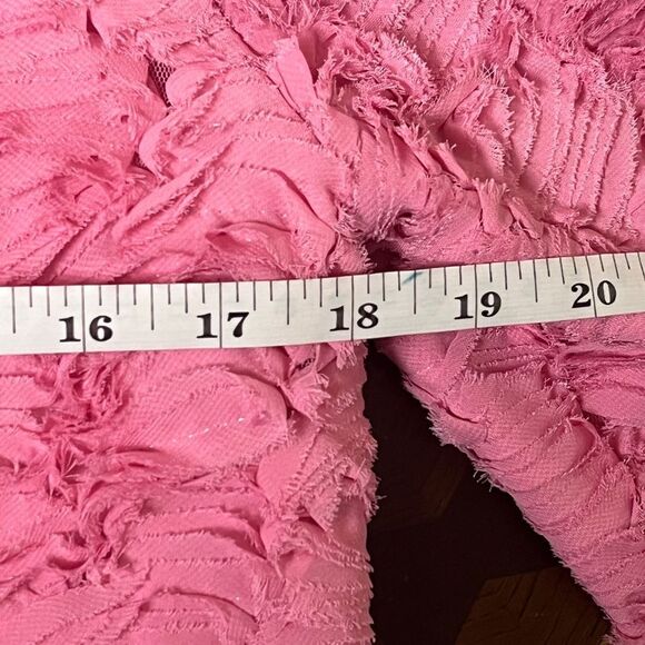 NWT Massimo Dutti Pink Textured Blazer Crop Jacket Sz Small RARE - Picture 10 of 11